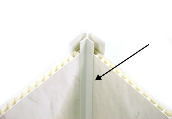 Internal Corner for PVC Panels