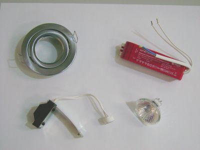 12v Gimbal Satin Chrome