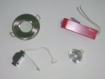 12v IP65 Satin Chrome