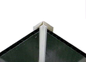 Silver Internal Corner for PVC Panels